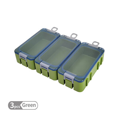 Nauja 3vnt žvejybos dėžė mini plastikiniai priedai laikymo dėžė kabliukas organizatorių dėžės jaukų konteineris karpių įrankių dėklas su šviečiančiu