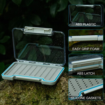 Goture Αδιάβροχο Fly Fishing Lure Storage Boxes Θήκη Δοχείο Διαφανές ABS Πλαστικό Fish Hook Box Αξεσουάρ ψαρέματος