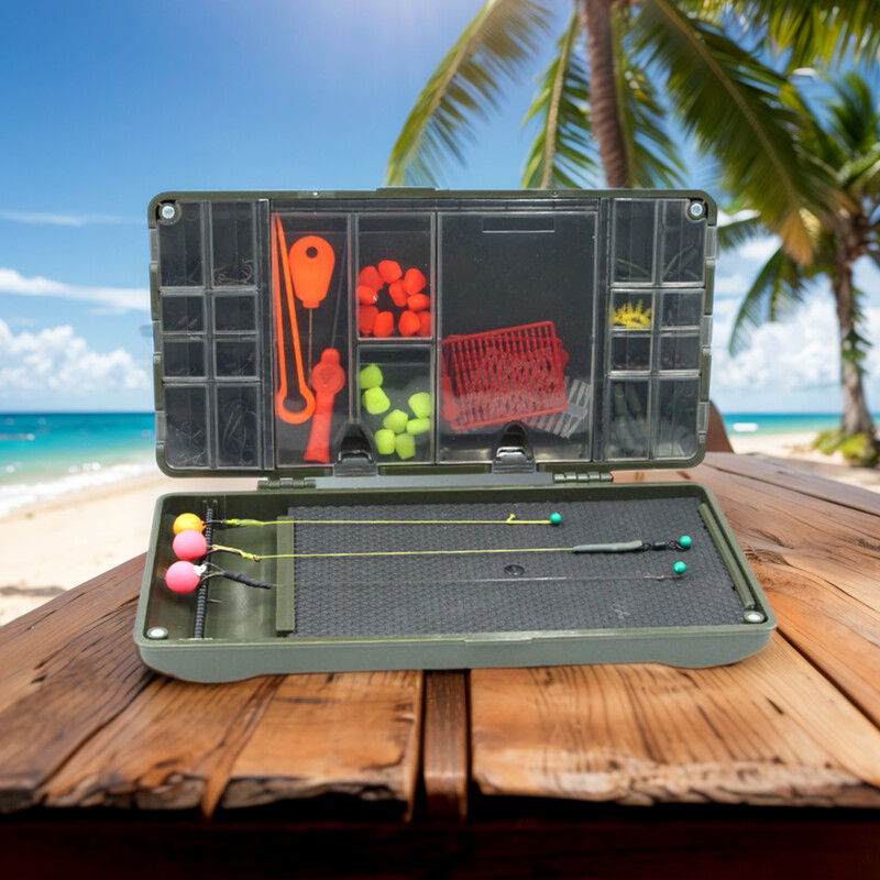 Magnetinis karpių žvejybos įtaiso laikymo dėklas Žvejybos reikmenų dėžė Žvejybos įtaiso lentų dėžė Karpių sukamieji kabliukai jauko laikymo dėklas