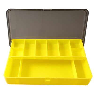 TAIYU hordozható horgászfelszerelés doboz 11 rekeszes, kétszintes tárolótáska Pontyhorgász-kiegészítők Lure Hook Soft Bait szerszámos doboz