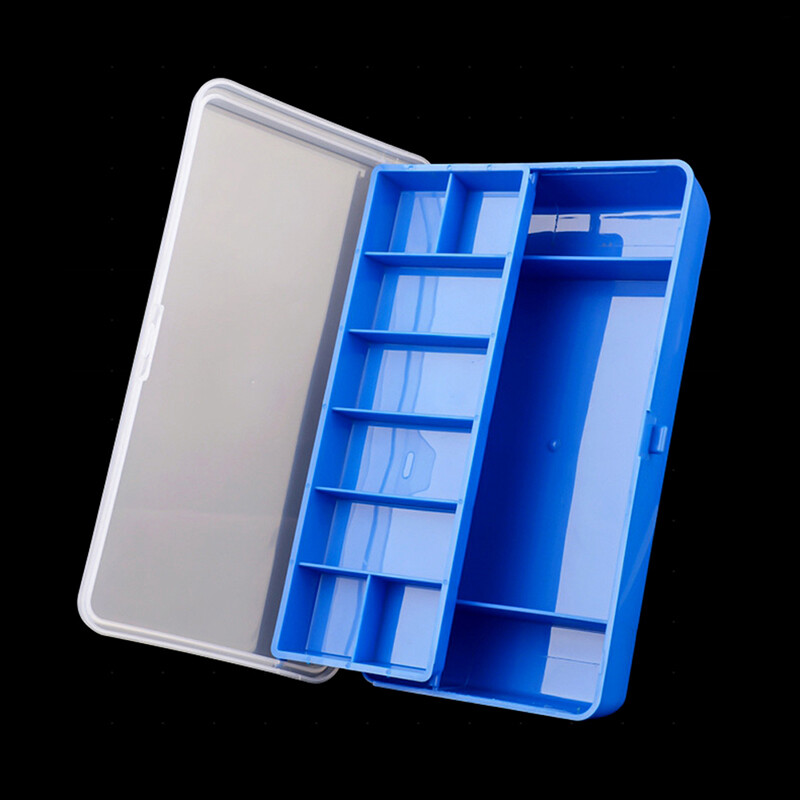 Nešiojama žvejybos reikmenų dėžė 11 skyrių Dviejų aukštų laikymo dėklas Karpių žvejybos reikmenys Lure Hook Soft Bait įrankių dėžutė