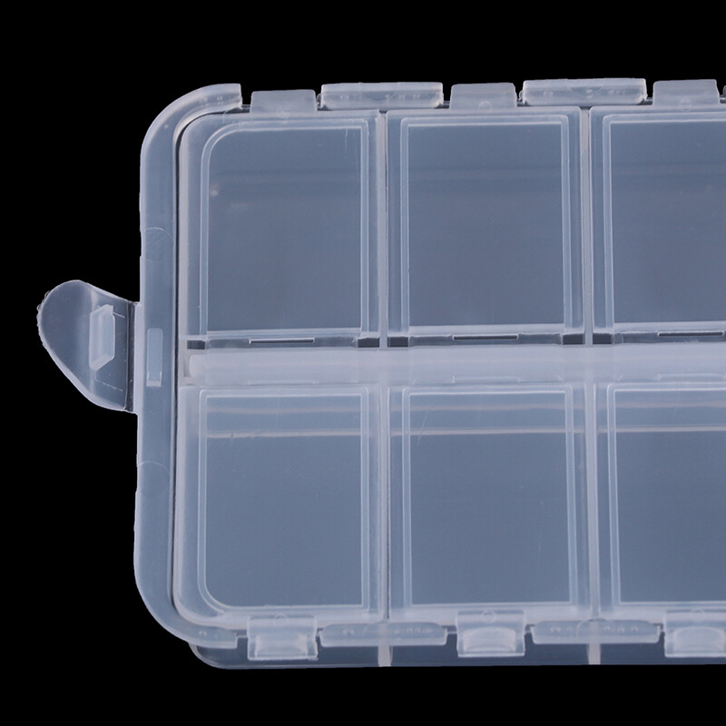 16,6 * 9,7 * 4,1 cm plastikinė 20 skyrių žvejybos reikmenų dėžutė, skirta žūklės masalams, masalams, kabliukams