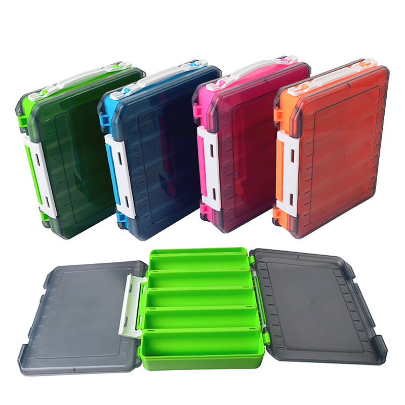 Двустранна кутия за риболов Риболовни аксесоари Куки за примамки Кутия за съхранение Кутия за органайзер за риболовни принадлежности Отделения за стръв Кука за примамка St