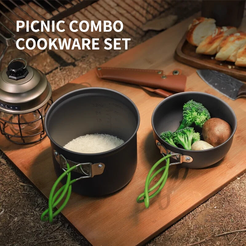 Ultralagano posuđe za kampiranje Set lonaca za vanjsko posuđe