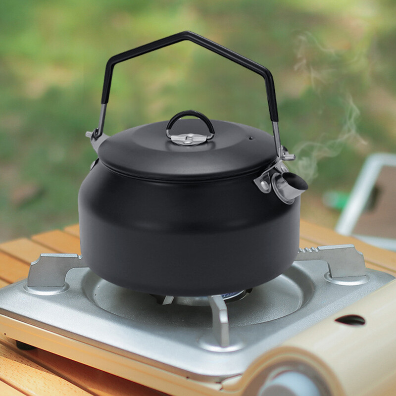 1 l stovyklavimo vandens virdulys nerūdijančio plieno arbatinukas kavos puodas lauko arbatos virdulys maisto ruošimui žygiams kelionėms turistiniai reikmenys