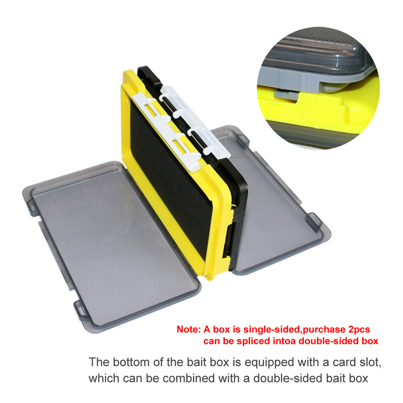 ILURE plastikinė žvejybos dėžė Nešiojama kempinė, muselių masalai Dėžės Jig Head Kabliukas Sandėliavimo Organizatorius Spinner Šaukštas Masalas Karpiui Įrankio Dėklas