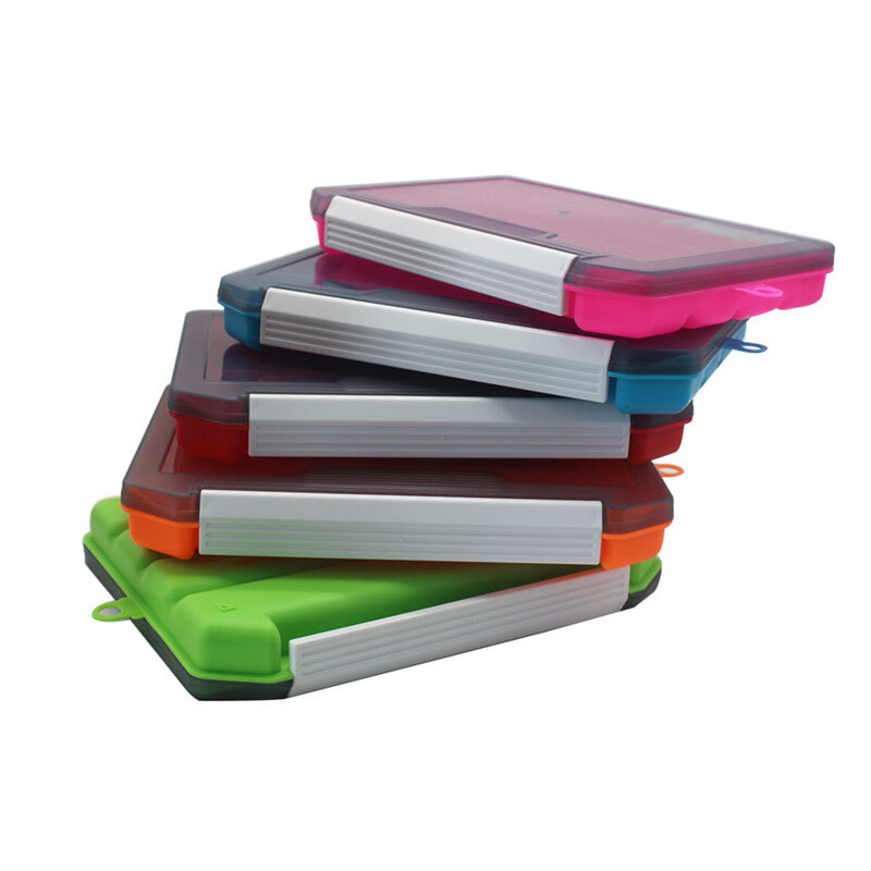 Színes, egyrétegű betétes csalidoboz csalitároló eszköz betét funkcióval Horgászkiegészítők Boltdobozok Horgászfelszerelés-tok