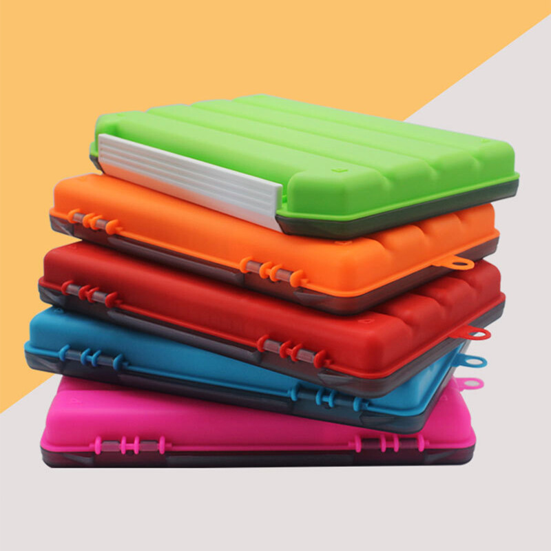 Színes, egyrétegű betétes csalidoboz csalitároló eszköz betét funkcióval Horgászkiegészítők Boltdobozok Horgászfelszerelés-tok