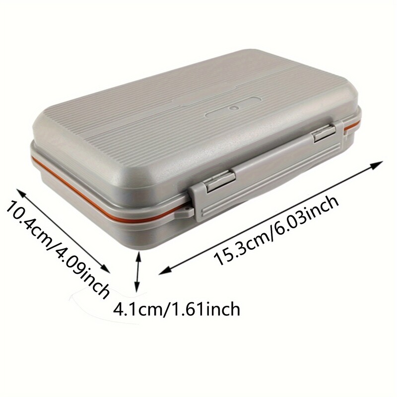 Aventik ūdensnecaurlaidīga divpusēja makšķerēšanas piederumu kaste ar putuplasta šūpoles lapu uzglabāšanas paplāti — makšķerēšanas glabāšanas rīki ērtiem satvērieniem