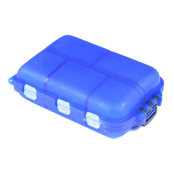 1 τμχ Mini Fishing Tackle Box 10 θέσεων για μικρά καθαρά πλαστικά αδιάβροχα αγκίστρια θέλγητρα δολώματα Αξεσουάρ ψαρέματος