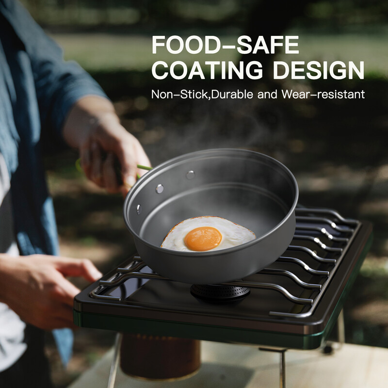 Set posuđa za kampiranje Aluminijski prijenosni pribor za jelo na otvorenom Set za kuhanje Kit Tava Zdjela Kuhalo za vodu Lonac Planinarska oprema za piknik za roštilj