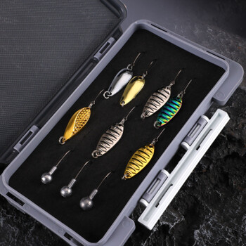 Φορητό Fishing Lure Storage Box Ενσωματωμένο σφουγγαράκι ειδών ψαρέματος Organizer Box Εξωτερικό δοχείο δολώματος ψαρέματος Πρακτικό αλιευτικό εργαλείο