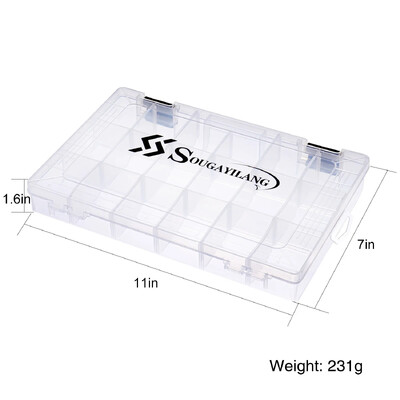 Sougayilang masalų dėklas Plastikinis žvejybos masalas Jig jaukas žvejybos kabliukai, laikymo dėžutės, didelio stiprumo žvejybos reikmenų priedų dėžutės