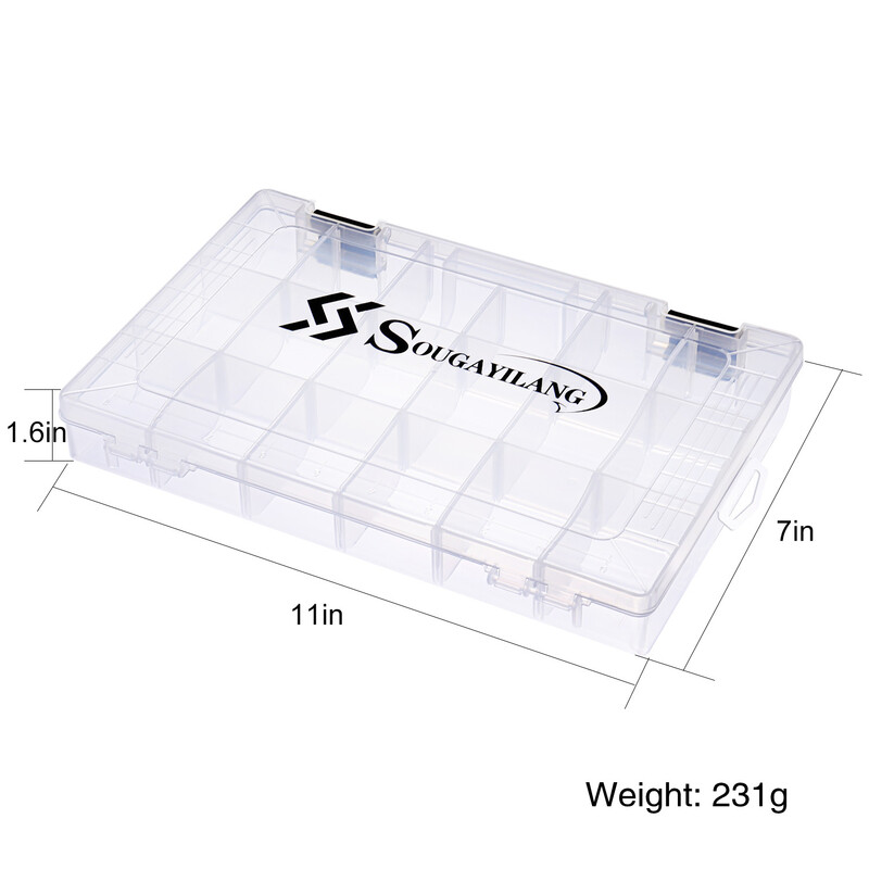 Sougayilang masalų dėklas Plastikinis žvejybos masalas Jig jaukas žvejybos kabliukai, laikymo dėžutės, didelio stiprumo žvejybos reikmenų priedų dėžutės