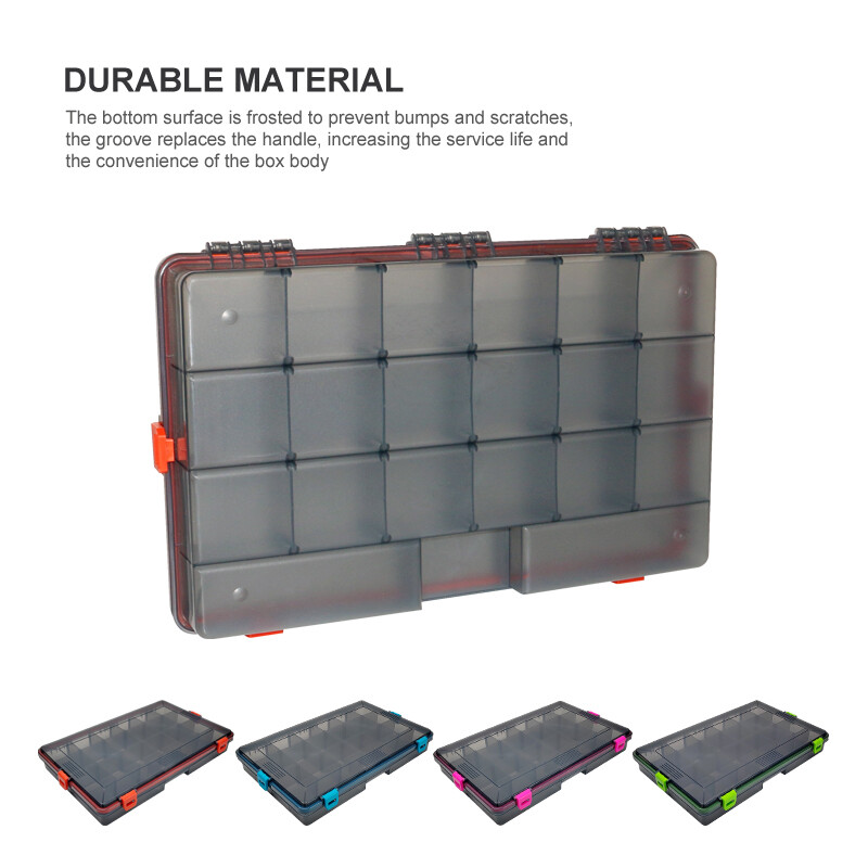 ILURE nauja didelė įrankių dėžė, daugiafunkcinė žvejybos jaukų talpykla, nešiojama jaukų laikymo įrankių dėžutė, sandari, vandeniui atspari organizatoriaus dėžutė