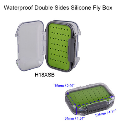 Aventik veekindel kärbsepüügi hoiukarp Kahe küljega silikoonist sisetükkidega karbid Õngekõnksuga landid Viilid Sööda hoiukarp