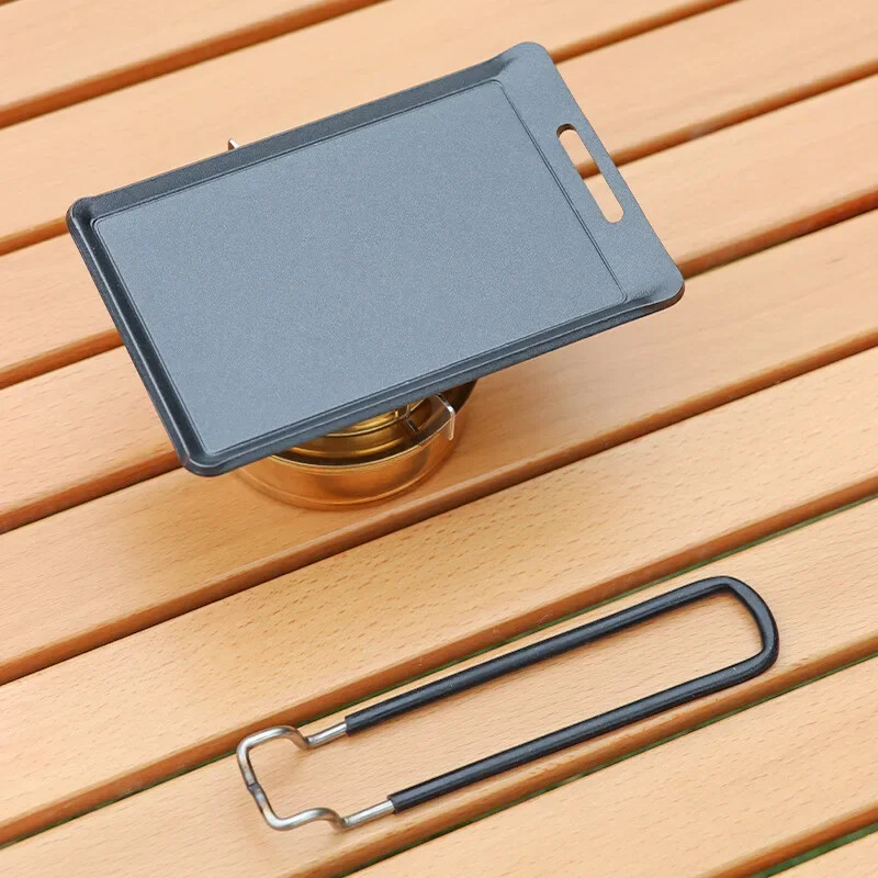 Matkapann õues Mini kaasaskantav grillpann BBQ küpsetusnõud Pannid Reisimine Matkapiknik Telkimisnõud Grilltööriistad