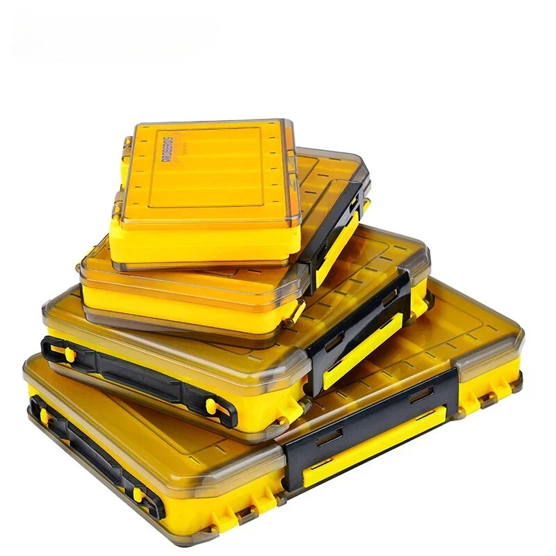 Püügitarvete kasti tarvikud Hoiukast Kahepoolne peibutuskonks Veekindlad kalapüügisööda varustuse karbid