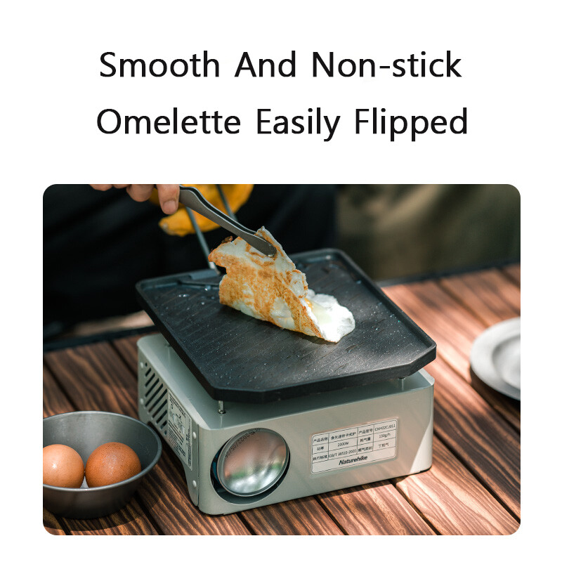 Prenosná panvica Naturehike na vonkajšie kempovanie, BBQ, nepriľnavá grilovacia panvica, ľahko čistiteľná kazetová rúra, panvica na kempovanie