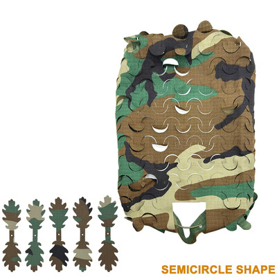 3D Camo lāzergriešanas lapas forma Airsoft ķiveres pārvalks Tīkla ķiveres audums peintbola desantnieks medībām Airsoft ķiveres aksesuāri