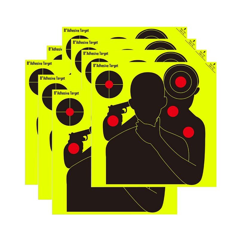 10/30 ks samolepiacich nálepiek na strelnicu s rozstrekovaným cieľom, 8 palcov, tréningové potreby na zameranie na cieľ, nálepka s fluorescenčnou farbou