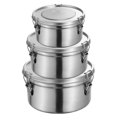 Cutie de prânz pentru cuptorul cu microunde din oțel inoxidabil 304 Cutie de prânz termică de birou Cutie Bento anti-scurgere Alimente Fructe Gustări Cutie de picnic pentru păstrare în stare proaspătă