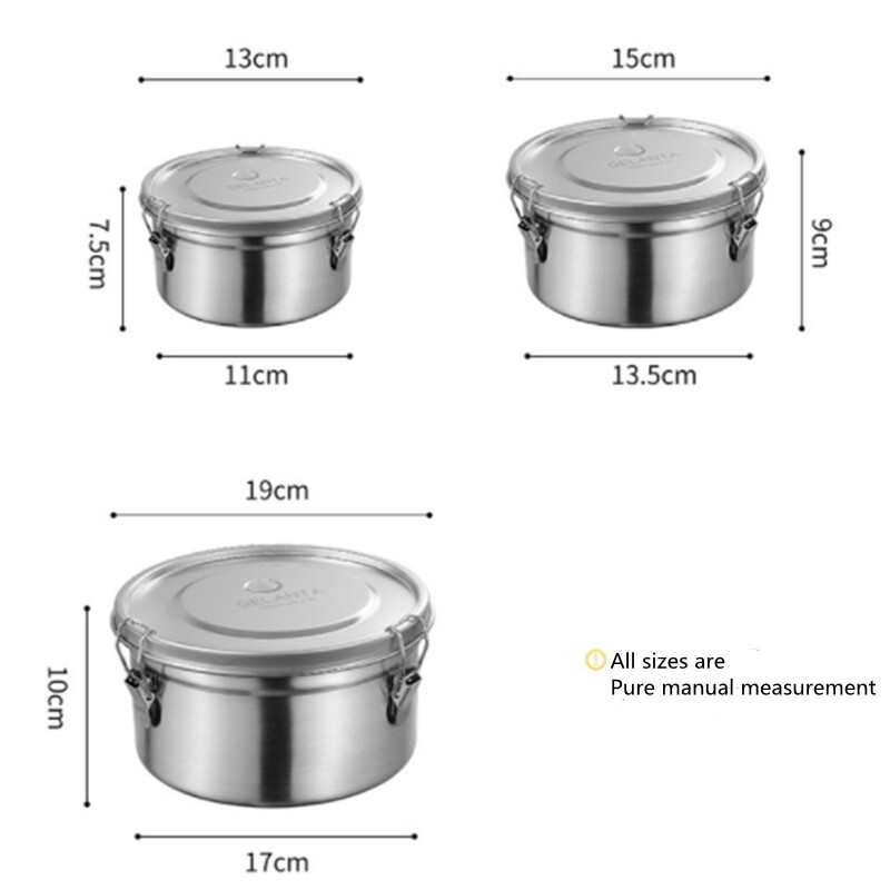 Cutie de prânz pentru cuptorul cu microunde din oțel inoxidabil 304 Cutie de prânz termică de birou Cutie Bento anti-scurgere Alimente Fructe Gustări Cutie de picnic pentru păstrare în stare proaspătă