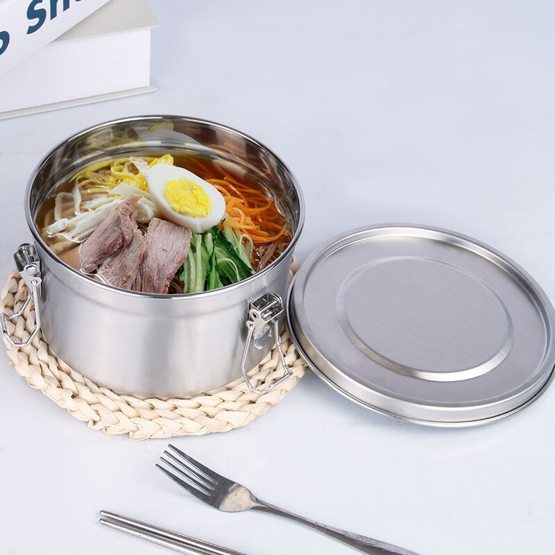 Cutie de prânz pentru cuptorul cu microunde din oțel inoxidabil 304 Cutie de prânz termică de birou Cutie Bento anti-scurgere Alimente Fructe Gustări Cutie de picnic pentru păstrare în stare proaspătă