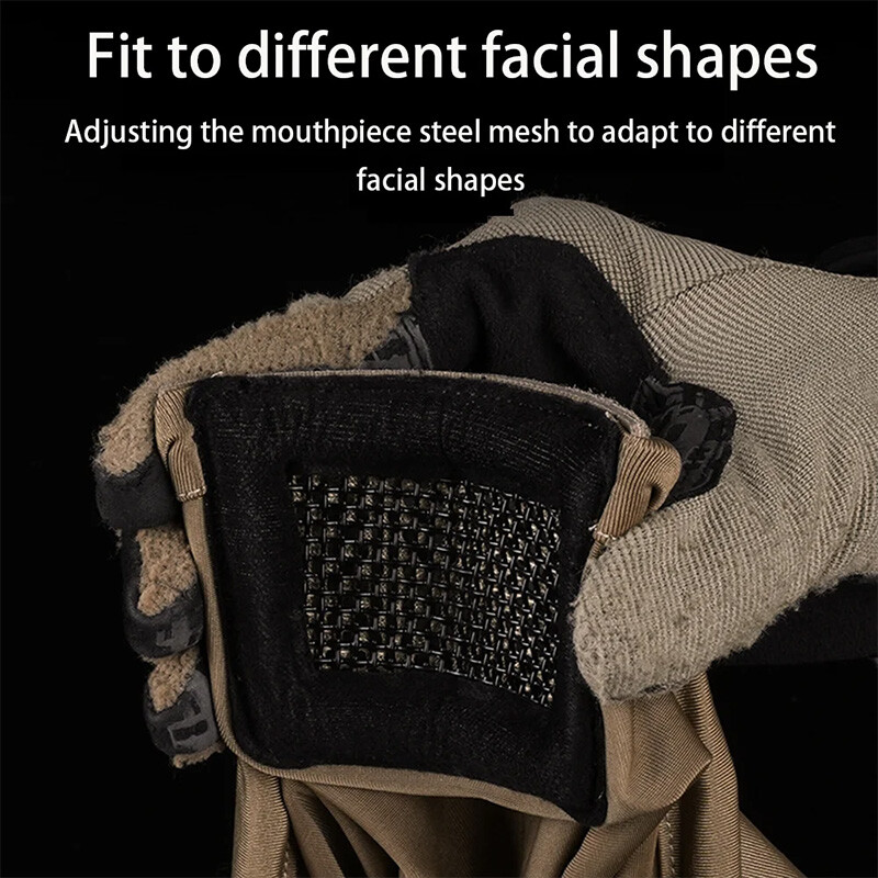 OPHIDIAN Sklopiva zaštitna viteška polumaska Pribor za lov na otvorenom Planinarenje Biciklizam Pucanje Prozračna maska otporna na vjetar