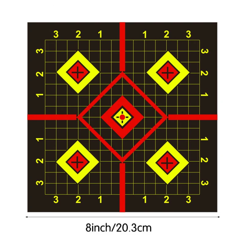 5/10/20GAB 8 collu augstas redzamības līmējošās uzlīmes šaušanai ar mērķi reaktīvās medības šaušanas apmācības papīrs Fleches Carbone