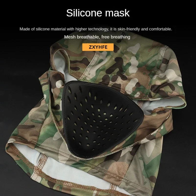 ZXYHFE Taktické kempingové poľovnícke celotvárové pokrývky hlavy strelecká maska rybárčenie turistika outdoor CS vojnové hry cyklistika paintball príslušenstvo