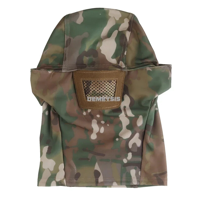 Airsoft pokrivala za glavu Elastične taktičke paintball zaštitne maske za cijelo lice Kapa za kacigu za lov, biciklizam