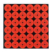 Célpontok Narancssárga, fényes, fluoreszkáló, nagy kontrasztú, 10 csomagos öntapadós Bullseye papír lövészethez és vadászathoz