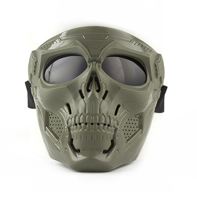 Sprādziendroša CS kara spēle peintbola galvaskausa maska prettriecienu šaušana Airsoft maska aizsargbrilles āra medību motocikla maska