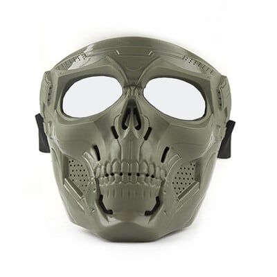 Sprādziendroša CS kara spēle peintbola galvaskausa maska prettriecienu šaušana Airsoft maska aizsargbrilles āra medību motocikla maska