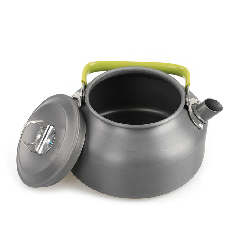 0,8 l stovyklavietės vandens virdulys lauko iškylai virtuvės reikmenys kavos virdulys nešiojamas itin lengvas aliuminio lydinio turistinis turistinis arbatinukas