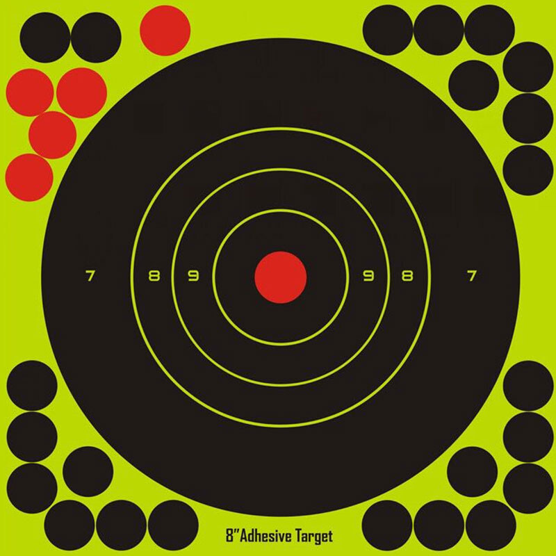 20 vnt 8 colių lipnus taikinys spalvingi reaktyvūs purslų lipdukai šaudyti į taikinius iš pneumatinio šautuvo Šaudymo į taikinį medžioklės mokymai