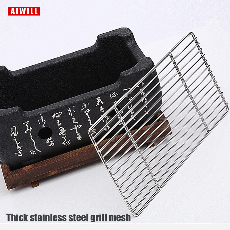 AIWILL Prijenosni roštilj za pečenje korejske hrane Karbonska peć za roštilj Štednjak za pečenje na ugljen Pećnica za kućanstvo Kutija za roštilj na otvorenom za višekratnu upotrebu
