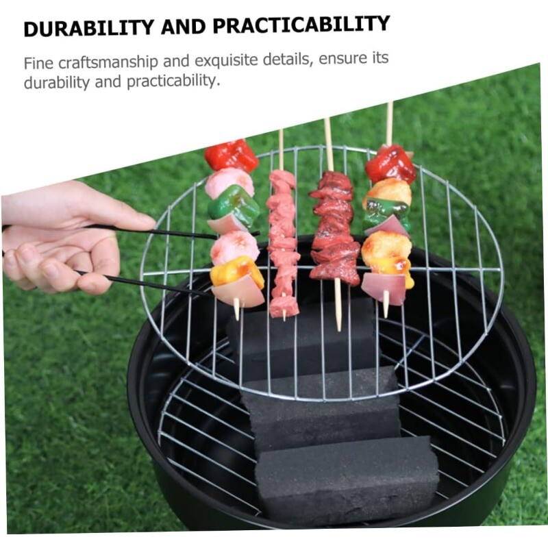 Prenosný okrúhly gril BBQ gril na drevené uhlie malý vonkajší kruhový sporák na ľad s rukoväťou pre domácu kuchyňu BBQ piknik kempovanie