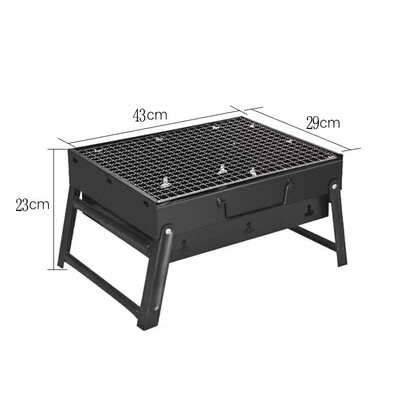 Noul grătar portabil Grătar cu cărbune Mini grătar Set de instrumente din oțel inoxidabil Gătit în aer liber Camping Picnic Plaja Grătar de camping