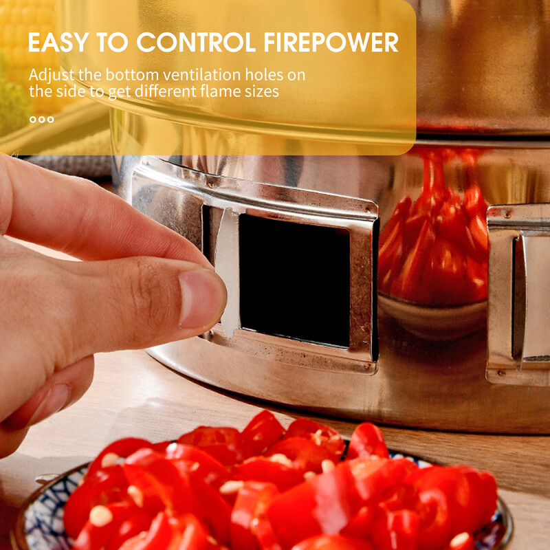 13 collu korejiešu BBQ grils, daudzfunkcionāls kokogļu grila grils, apaļš kempinga grila plīts galda smēķētājs, grils, grilēts tīkls