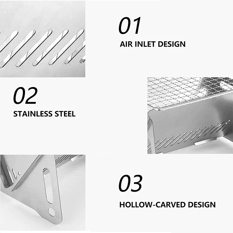 Grilis Grilis Grilis Grilis Grilis Grilis Virtuvės reikmenys Medinė viryklė Daugiafunkcinis Stovyklavietė Šildymas Krosnis Sulankstomas turistų baras