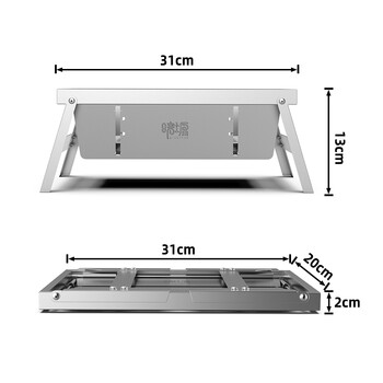 Σόμπα Camping Grill Φορητή εξωτερική οικιακή πτυσσόμενη οικιακή σόμπα από ανοξείδωτο ατσάλι BBQ Ξύλινη σόμπα πικ-νικ Αποσπώμενη σόμπα ψησίματος