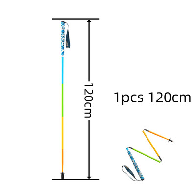 Itin lengvi žygių lazdos Sulankstomos lazdos, pagamintos iš anglies pluošto, vaikščiojimo lazdos.