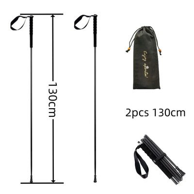 Itin lengvi žygių lazdos Sulankstomos lazdos, pagamintos iš anglies pluošto, vaikščiojimo lazdos.