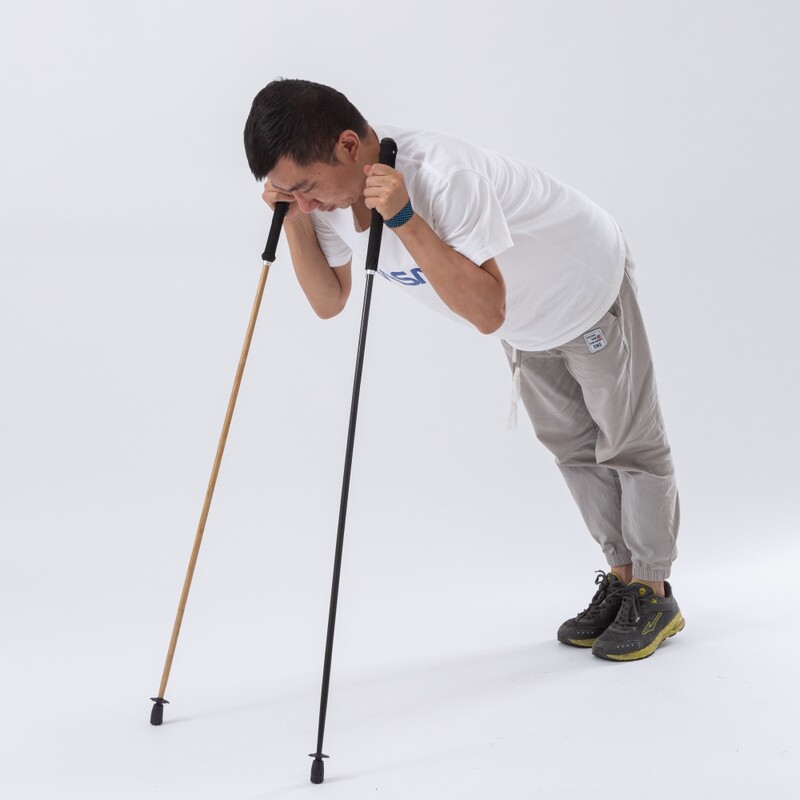 Itin lengvi žygių lazdos Sulankstomos lazdos, pagamintos iš anglies pluošto, vaikščiojimo lazdos.