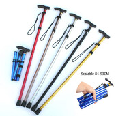 Lazda Žygio lazdos takas itin lengvas 4 sekcijų reguliuojamos lazdos, aliuminio lydinio sulankstomos lazdos