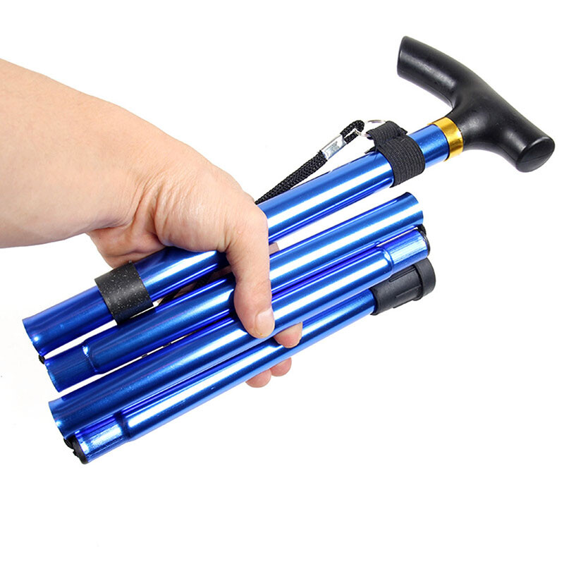 Lazda Žygio lazdos takas itin lengvas 4 sekcijų reguliuojamos lazdos, aliuminio lydinio sulankstomos lazdos