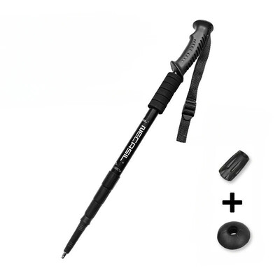 1 buc. Baston telescopic din aliaj de aluminiu Bastoane de drumeție Bastăo De Trekking Baston de mers ultraușor absorbant Baston de mers Alpenstock