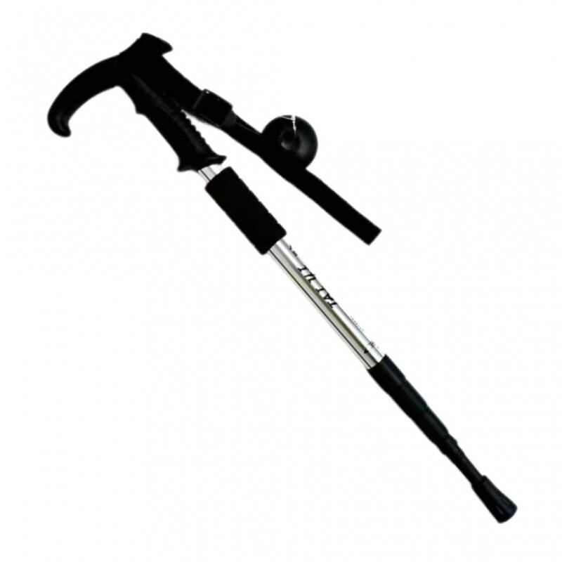 4-dielna treková palica, ultraľahká teleskopická hliníková zliatina, barla, vonkajšie multifunkčné turistické palice, lezenie